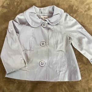 Fashion Cape style jacket - Gray XS with satin yellow liner